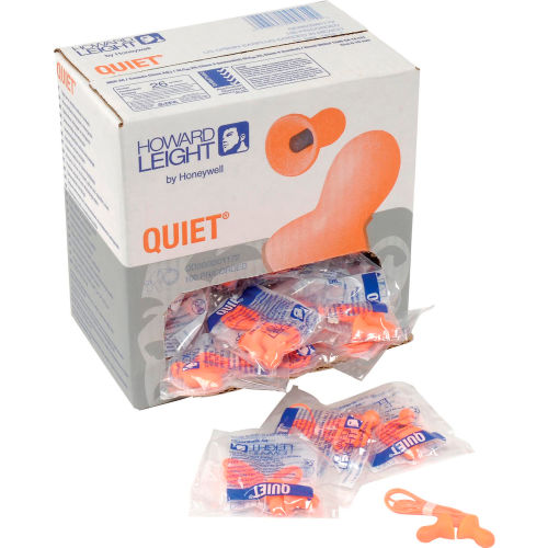 QD30 Honeywell Howard Leight® Quiet® Reusable Contoured Bell Corded Earplugs, NRR 26dB (100pr) 